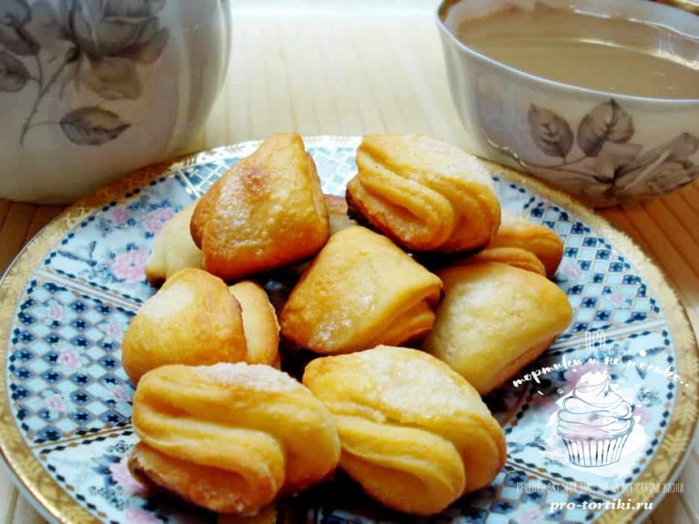 Творожное печенье гусиные лапки рецепт с фото